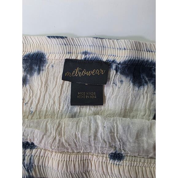 METROWEAR Red Blue White Tye Dye NEW Hippie Boho Festival Maxi Skirt SZ L - Picture 7 of 12